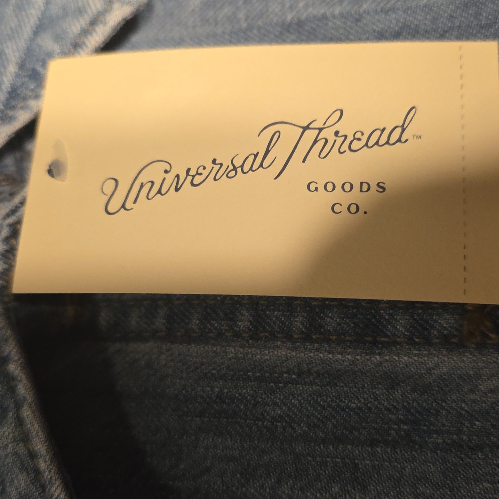 Universal Thread Blue Denim Button-Down Mini Dres… - image 6